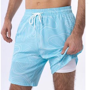 Herren Shorts Beach Trunks Männer Board Double Layer Stoff für Privatsphäre groß und hohe Plus Size 8xl