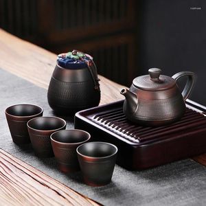 Teaware Set Travel Complete Tea Set Cup Infuser Ceramic Japanese Kettle Porcelain Luxury Vintage Party Juego De Te Drinkware WSW35XP