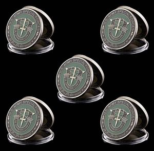 5st Us America Army Craft Special Forces Nice Green Military Beret Metal Challenge Coin Collectibles8719625