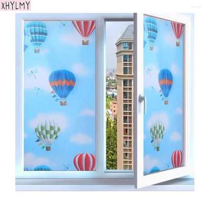 Window Stickers 60x200cm Cartoon Matte Självhäftande film Frosted Stained Kitchen Balcony Kid's Room Playground Glass Sticker