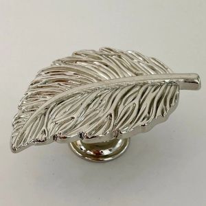 European Retro Leaves Shape Drawer Handles Zinc Alloy Furniture Wardrobe Knob Kitchen Cupboard Drawer Door Vintage Pull Handles