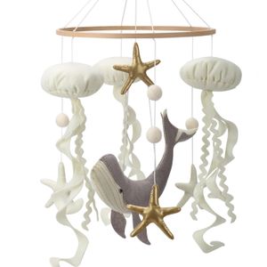 Under the Sea Baby Mobile Creatures Whale Meduzie Crib Ocean Nursery Decor dla 240411