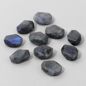 Helande fasetterade stenpärlor oregelbundna naturliga kvartspärrkamlar pärlor för smycken som gör DIY-pendelarmband halsband 13-20mm