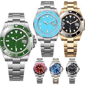 Designer Herren Watch GMT -Bewegung Gold Uhren Luxus Automatische mechanische Mode -Submarier Uhren M0B8#
