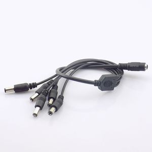 1 a 2/3/4/5/6/8 WAY CABO DE POWER DC DC PARA CONECTOR Adaptador de câmera CCTV fêmea para fêmea de alimentação de plugue masculina 2.1*5,5mm