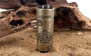 2020 Original Clipper från Spanien Metal Fire Butane Gas Jet Torch Lighter Portable Sliphjul Flint Uppblåsbar tändare1499094