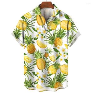 Men's Casual Shirts Summer Men 3D Printed Pattern Shirt 2024 Hawaiian 5xl Large Dress Short Sleeve Comfortable Breathable Tops