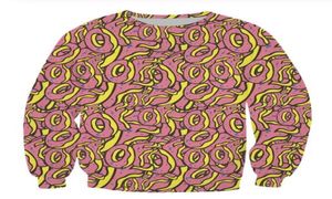 MENS più nuovo MENSSWOMANS FUTURE ODD FUTURE DONUT DONUT FUNIC 3D STAMPA 3D UNISEX SPEGINA OUTFITS con cappuccio Plus size AA0441109882