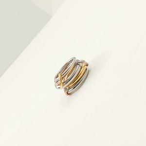 Anéis de banda 2024 Designer Halley Gemini Band Rings Spinelli Kilcollin Brand Luxury Industrial Industrial Wind Jewelry Gold 925 Sterling Silver Múltiplas mães anel