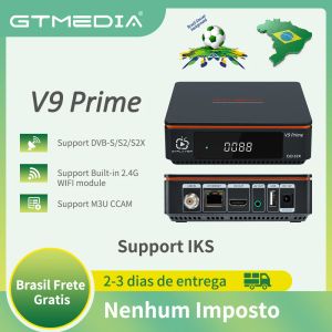 FINKER GTMEDIA V9 Prime Support IKS Ustaw górne pole dla Brazylii DVBS/S2/S2X Satelitarne Upgrade V9 Super Support H.265 Wbudowane Wi -Fi