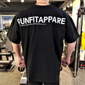 Herr t-shirts nya snygga vanliga toppar herr t-shirt kort slve muskel joggar bodybuilding tshirt manlig gymkläder smal passform t shirt t240411