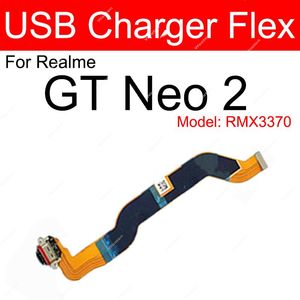 Cabo flex de carregamento USB para o Realme GT Neo 2 3 GT2 Pro GT 2 Master Explorer USB Port Connector FLEX Ribbon