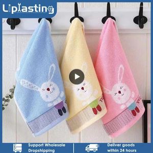 Asciugamani asciugamani da bagno accessori da bagno di cotone viso ricamato per orso bambini 32 fili piccoli