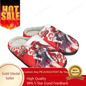 Pantofole anime high School dxd home cotone aldult ias gremory peluche camera da letto casual mantieni scarpa calda personalizzata