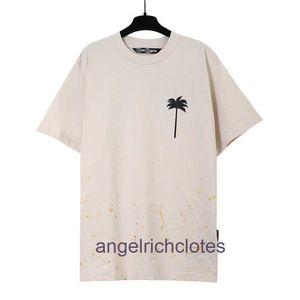 High end Designer clothes for Trendy Pa Angels Tree Paint Dot Print Short Sleeve T-shirt for Men and Women High Street Half Sleeve with trademark tag, original 1:1 quality