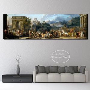 Römische Geschichte Der Triumph des Konsuls Aemilius Paulus Poster Print Leinwand Malerei Wandbilder Wandkunst Wohnzimmer Wohnkultur