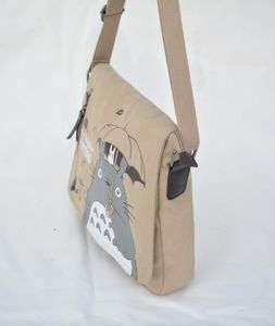 Borsa di traverse Totoro di moda da uomo sacche di messenger borse tela spalla cartone animato anime vicino lettera scolastica maschio lettere tote borsetta2931875