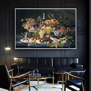 Nordic Style Classic Oil Painting Poster Fruit Still Life Painting Canvas Printing Painting Nordic Wall Art Home Decoration