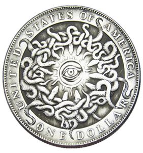 HB108 Hobo Morgan Dollar Skull Zombie Skeleton Copys Coins Ornamentos de artesanato de latão Decoração em casa accssories7674014