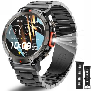 Watches Imosi Hot Outdoor Smart Watch Men With Ficklight Sport Fitness Armband Blodtryck IP67 Vattentät smartur för Android