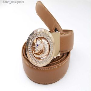 Belts New automatic buckle belt designer belt fashion women men leather belt luxury belts for men wasit belts Y240411