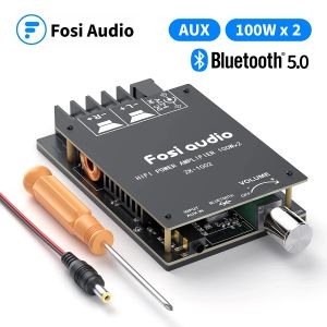 アンプFOSIオーディオBluetooth 5.0 TPA3116D2デジタルパワーアンプボード100W X2 HIFIステレオオーディオサブウーファーアンプアンプモジュール