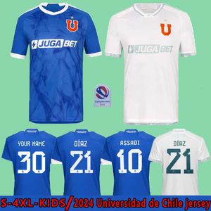 24 25 Fußballtrikots Fernandez M.Gonzalez 2024 2025 la u Universidad de Chile Fußball -Hemd Männer Kids Kit Kit