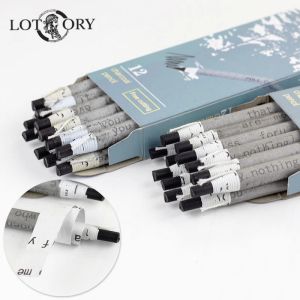 Pencils Lotory 12Pcs/set Pull Line Charcoal Pencil Soft/Medium Drawing Pencils Carbon Sketch Pencil Free Cuttting Art Supplies Staionery