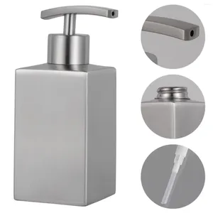 Liquid Soap Dispenser Squeeze Lotion Bottle Countertop Hand Shampoos Refillable 304 Stainless Steel