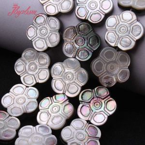 18,20 mm per perle di guscio a forma di moneta intagliata perle sciolte per pietra nautrale per accessori per la collana fai -da -te in bracciale gioielli per 15 