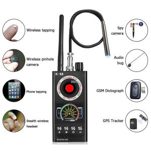 検出器K88マルチファンクションアンチピーディテクターカメラGSMオーディオバグFinder GPS Signal RF Tracker Detect Eavesdropper Protect Privacy K68