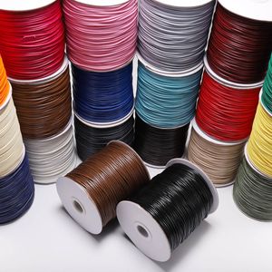 Partihandel 160 meter vaxad sladd 0,5/0,8/1,0/1,5/2,0 mm vaxad tråd Twine String Rem halsband rep pärla för smycken tillverkning DIY