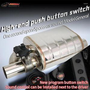 Abgasventil elektrischer Knopfsteuerschalter Universal Car Edelstahl -Schalldämpfer -Zubehör für