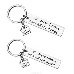 2021 Chaine Key Chains Reolicing Regalo per la sua nuova casa New Adventures Keychain House Keys Keyring Feading Together First Home