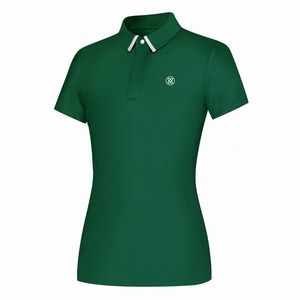 Women's Spring/Summer New Golf Outdoor Quick Drying Sports Shirt Breathable POLO Shirt Versatile Short sleeved T-shirt Comfortable Solid Color Women's Top