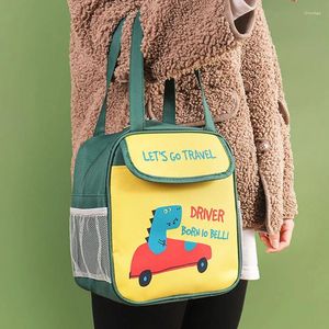 Storage Bags Cute Cartoon Lunch Box Bag Insulation Belt Rice Dining Out