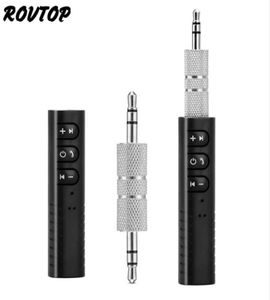 Rovtop Mini 3,5 mm Jack Bluetooth Car Kit Handsfree Musik O Receiver Adapter Auto Bluetooth Aux für Lautsprecher Kopfhörer Car3529835