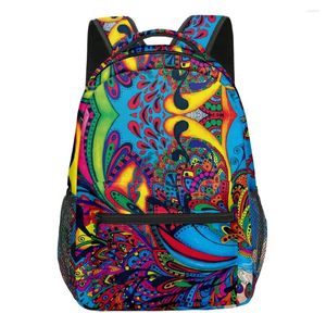 Sırt çantası moda hip hop kpop genç okul çantaları unisex yağlı boya seyahat 3D baskı oxford su geçirmez not defteri omuz sırt çantaları