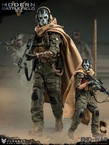 ViiKONDO 1/6 Flagset FS 73030 Ghost Action Figure Modern Battlefield Death End War COD Military Army Men Model 12in Toy Soldier 240326