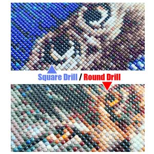 DIY 5D Diamond Målning Butterfly and Cat Diamond Mosaic målningssatser Animulfull borrstrass broderi heminredning
