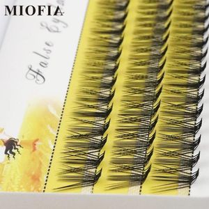 Falska ögonfransar 20d L-typ kluster Eyelash Extension Natural Soft Lashes 1 Box/60 Bunte 3D Russian Individual Bunches Makeup Cilia