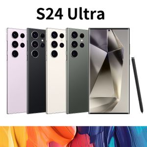 S24 Ultra S23 Smartfon S24 Ultra Android Octa Core 6,8 cala 256 GB 512GB 1TB Punch-Hole Pełny dotyk Ekran twarzy Odblokowany 13MP kamera GPS HD Wyświetlacz angielski telefon