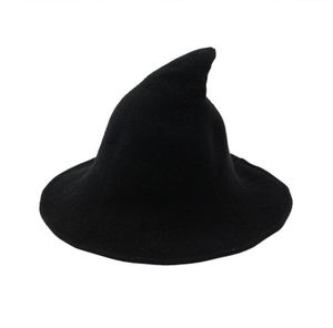 魔女の帽子は羊毛の帽子を編む漁師の帽子の女性のファッション魔女halloween4004734のために盆地のバケツを尖らせた
