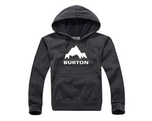 Nowa jesień zima Burton drukowane bluzy mężczyźni swobodny polar długi rękaw Wysokiej jakości męskie bluzy Hip Hop pullover1564678