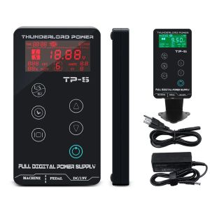 Supplies Thunderlord Multi Function Tattoo Power Supply Source Touch Control Large Screen for Rotary Coil Tattoo Hines