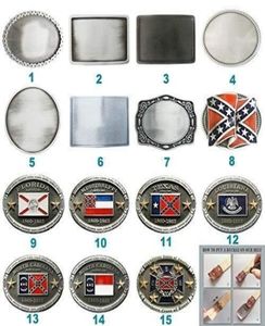 Ny Vintage Flag Cosplay Costume Blank Belt Buckle Mix Styles Choice Stock i oss varje spänne är unikt Välj ditt favoritspänne2982375