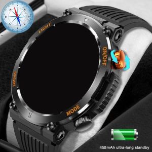 Zegarki dla nowego męskiego kompasu Huawei Smart Watch Xiaomi HD Scaste tętno Bluetooth Call Waterproof Whydroof Ciśnienie krwi inteligentne zegarek