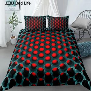 寝具セット3D幾何学的抽象的なハニカム寝室のソフトベッドスプレッドのためのセット