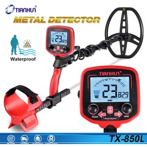 TX-850L Detector de metais Profissional de profundidade subterrânea Detector de metais de alta sensibilidade Treasure Gold Hunter Backlight Pinpointer 240401