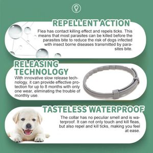 Xiaomi Pet Anti Flea Collar Anti Mosquito Insetto Repellente Colla regolabile Piets Cucciolo Cat Cat Vitro Deworming Cane Accessori per cani